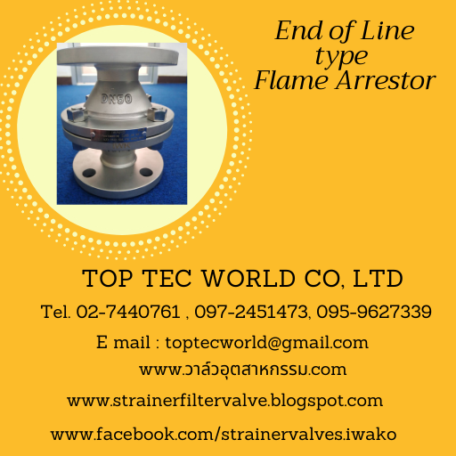 End of Line Type Flame Arrester