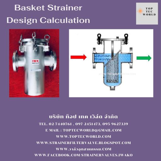 Basket Strainer Design Calculation